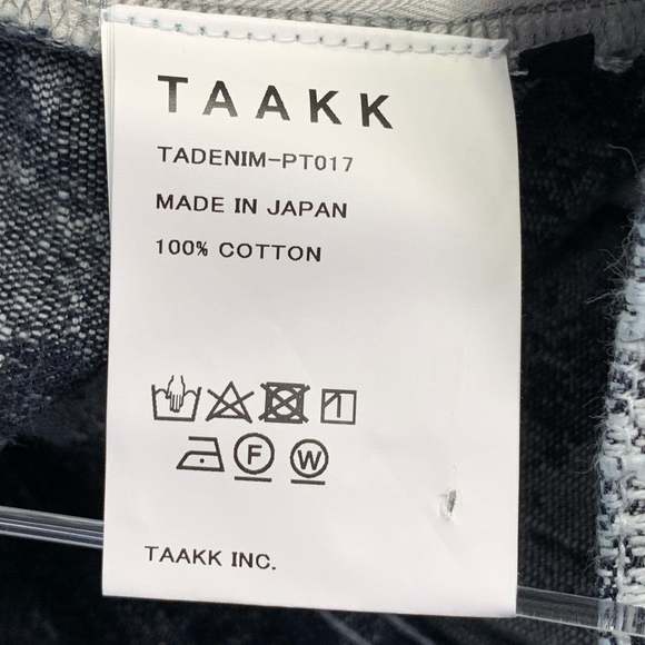 TAAKK Navy Blue Embroidery Cotton Japanese Denim Straight Jeans - Picture 6 of 8
